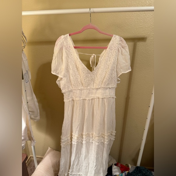 ARULA WHITE MAXI DRESS - Picture 2 of 3